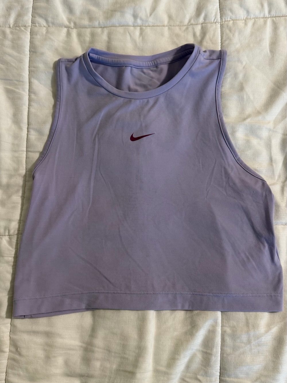 Nike Pro Dri-FIT girls Purple M Cropped Racerback Tank Moisture Wicking